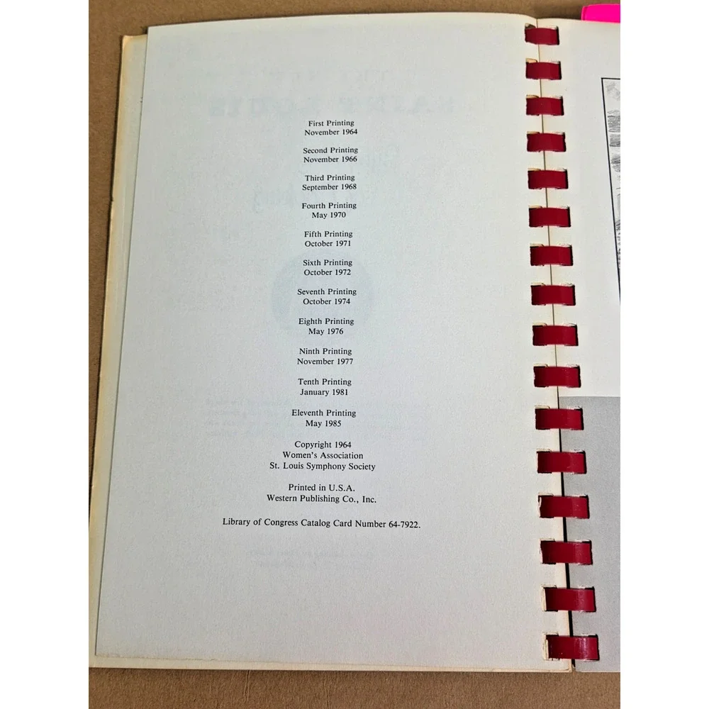 Vintage 1985 St. Louis Symphony of Cooking - Miss Hulling’s & Stan Musial